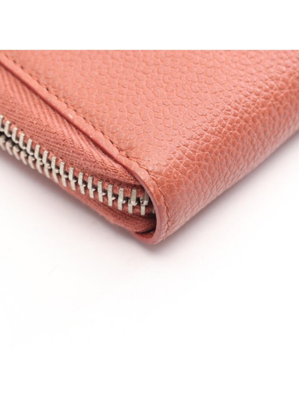 Saint Laurent Paris Round Length Wallet Classic Rive Gauche Terracotta Leather - Picture 6 of 7